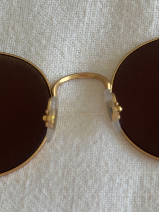 Ray-Ban Gold Frame Brown Lens Oval Sunglasses main image 6